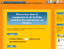 Tablet Screenshot of forfaitsmobiles.com